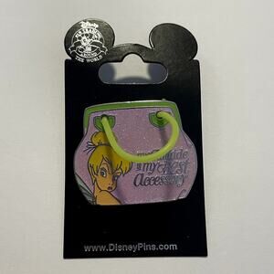 Disney Pin Tinker Bell My Attitude is My Best Accessory Handbag Purse Bag